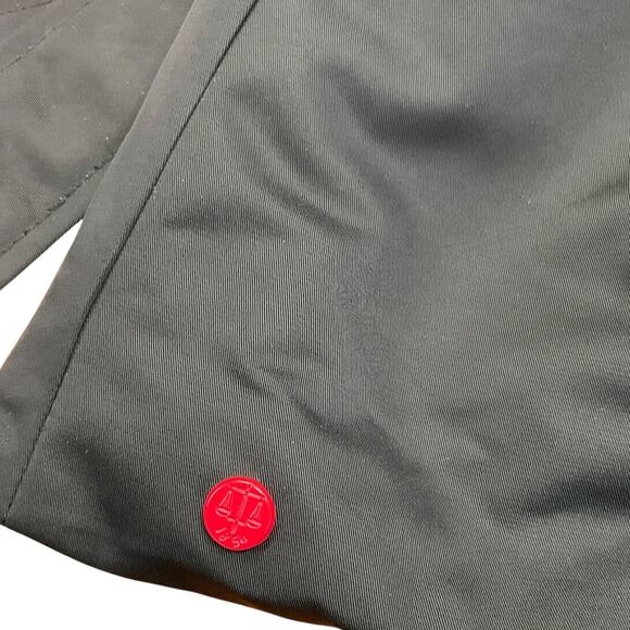 Hunter Stacy Black Water Resistant Trench Coat Womens Large Belted Rain Jacket - Picture 9 of 12